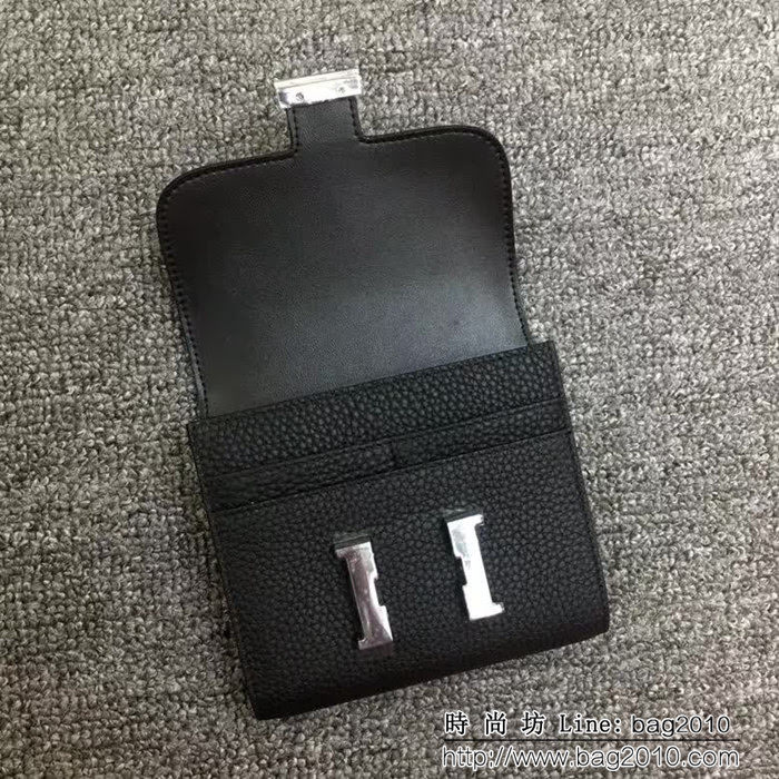 HERMES愛馬仕 H扣短款 togo皮錢包 迷你康康 空姐短錢包 JD1083